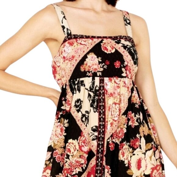 Collective Anthem of the Sun Patchwork Floral Print Sleeveless Midi Dress XS - Picture 14 of 15